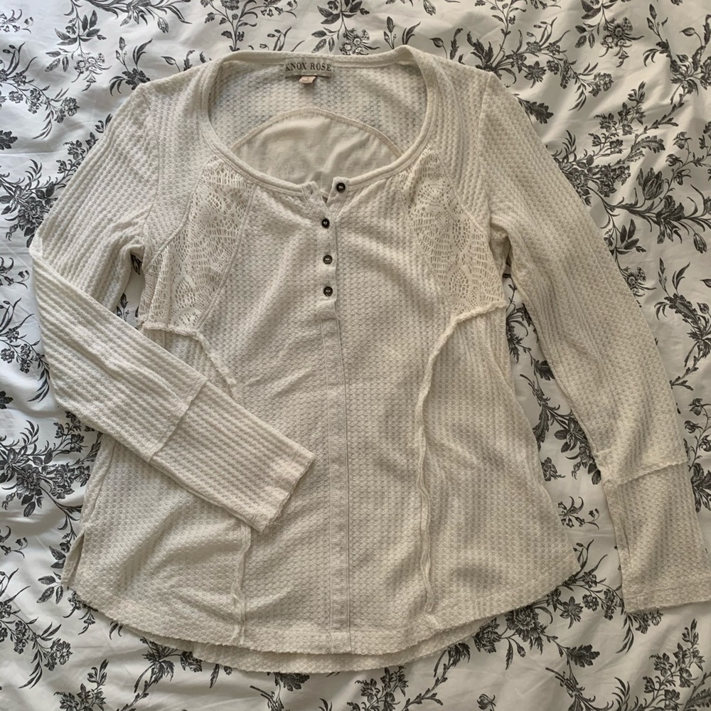 Detailed Long Sleeve Top